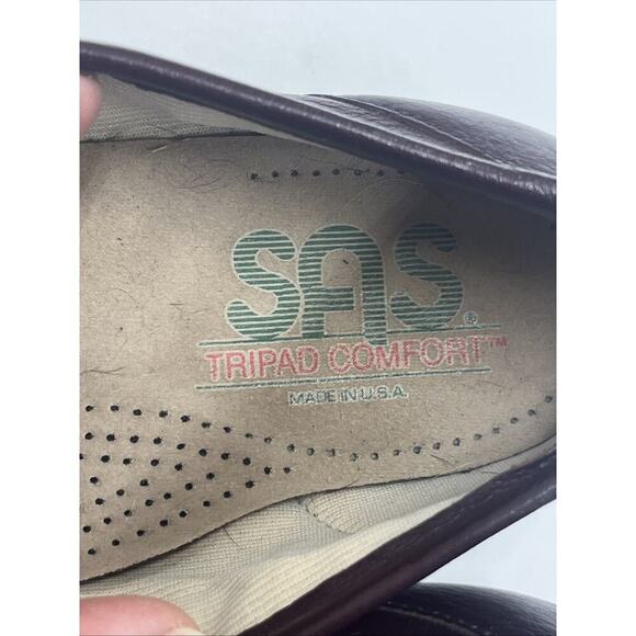 SAS Simplify Women’s 10N Red Leather Loafers Flats Tripad Comfort Shoes - Picture 12 of 14